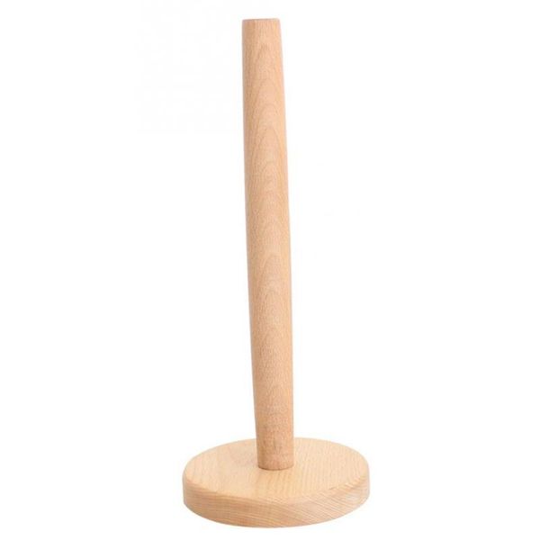

bathroom storage & organization kitchen wooden roll paper towel holder tissue toilet stand napkins rack home table tool accessories round ba