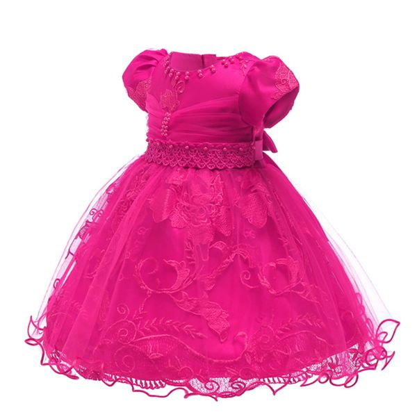 

premium 70% off spring 1-3 year old baby dress red lace princess short sleeve one pgraphy suit, White