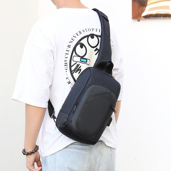 

backpack multifunction men sling one shoulder bag crossbody-bag male short trip large capacity chest bags pack fashion