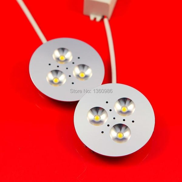 

bulbs 3*3w dimmable led under cabinet puck light ceiling downlight 9w with driver