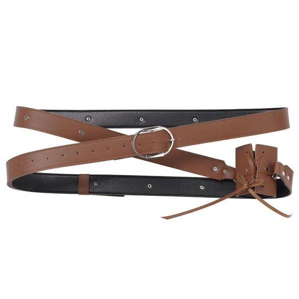 

belts men leather waist belt gothic sword girdle vintage medieval steampunk single scabbard cosplay knight holder waistband, Black;brown