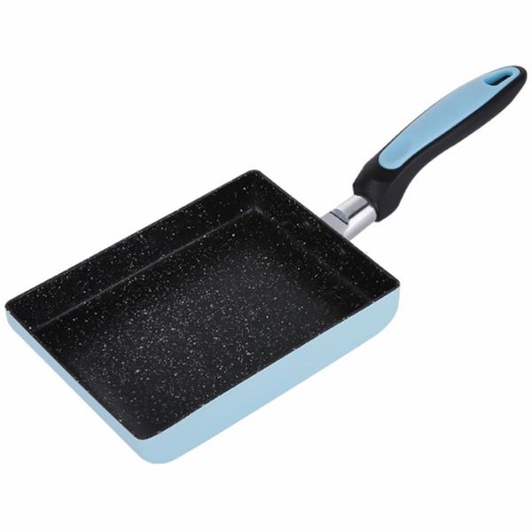 

1pc tamagoyaki pan kitchen frying japanese square (random color) pans