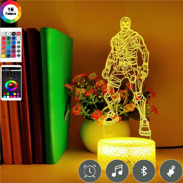

atmosphere night light led game figure desk lamp 3d nightlight l gaming room color change decoration fans gift app control