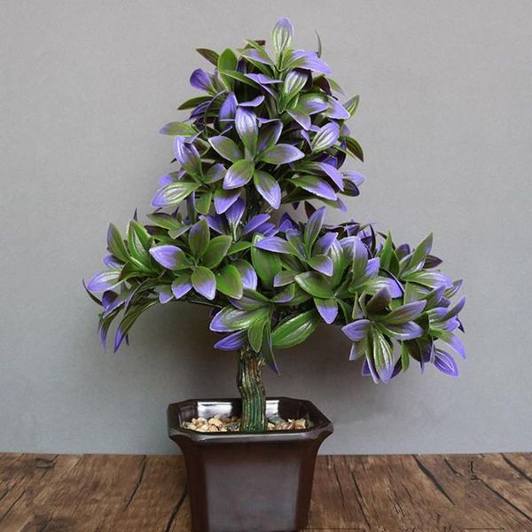 

decorative flowers & wreaths flone artificial plant potted simulation plastic fake flower bonsai for interior decoration office home bedroom
