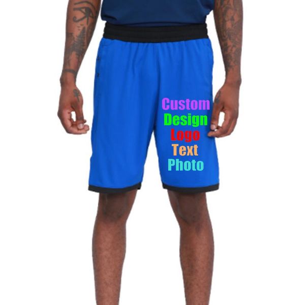 

men's shorts customize your summer logo, text quick-drying breathable split five-point pants men, White;black