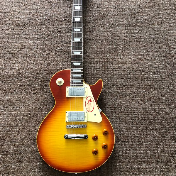 

electric guitar,cherry burst color,rosewood fingerboard
