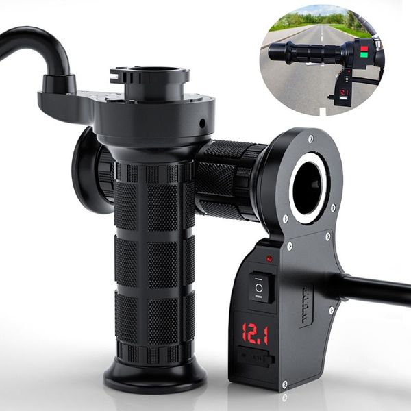 

handlebars 1 pair motorcycle electric heated grips 12v atv handle warmer motorbike 22mm 7/8" handlebar heat hand grip