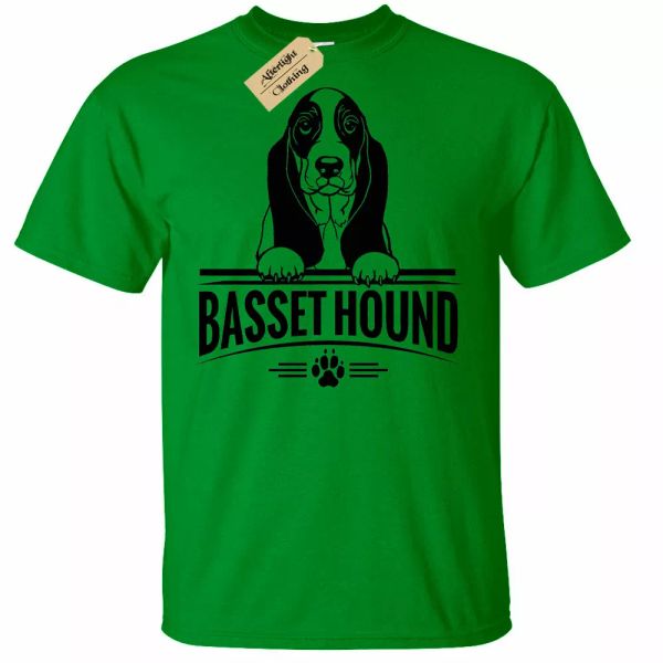 

basset hound camiseta hombre perro amante regalo, White;black