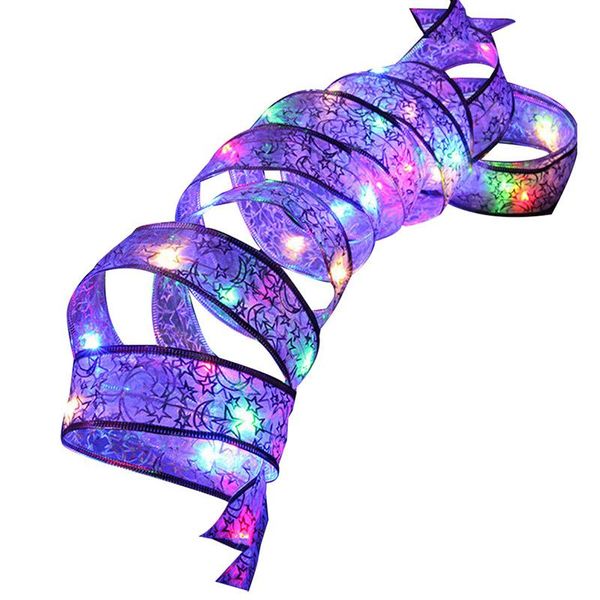 

leds ribbon led box fairy night light string lace christmas tree patry trendy cloth decor 4m 3 colors for party gift bow decoration