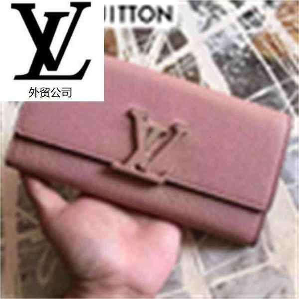 

wallets leather m61248 wallet purse s13a women real classic pink chain gold compact button clutches wallet evenin