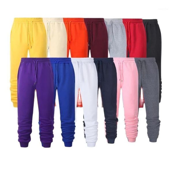 

fashion s men's jogging brand pants casual 13 color gym fitness s-xxxl, Black