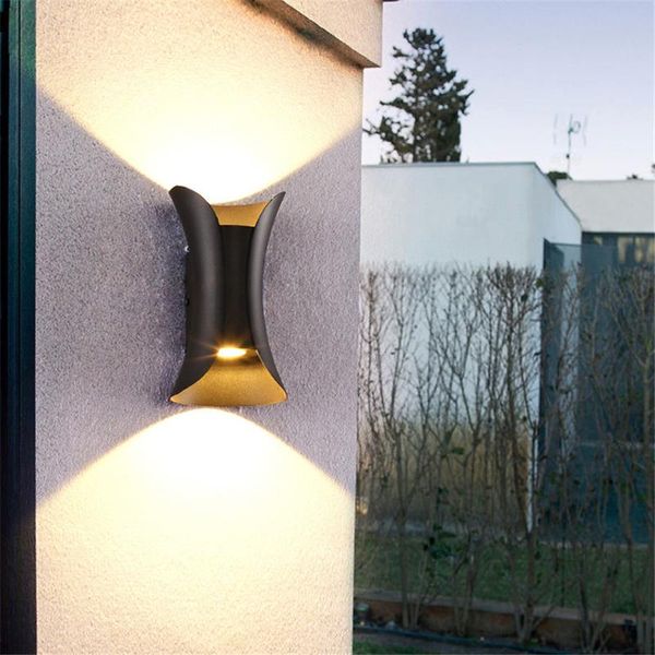 

nordic minimalist wall lamp ip65 waterproof outdoor led 6w/10w interior decoration lighting porch garden lamps