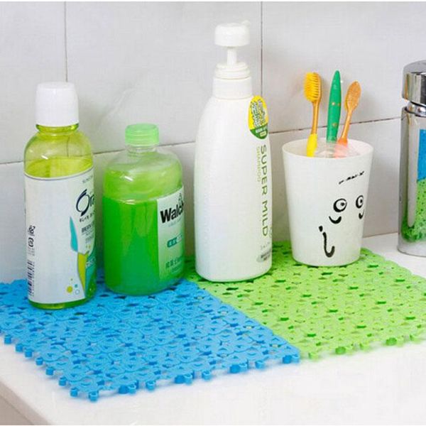 

bath mats candy color heart-shaped stitching mat pvc kitchen bathroom anti-skid