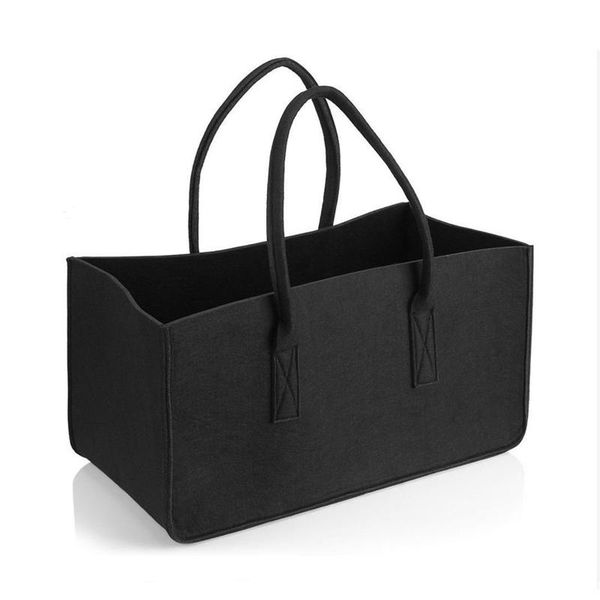 

storage bags felt bag fireplace wood with carry handles log basket for fireside spaper magazine toy