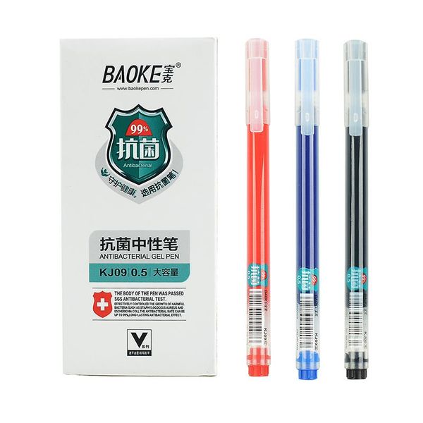 

gel pens 12 pcs pen set the office stationery red black blue three colors signing school supplies journal tip writing