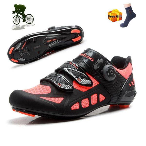

carbon cycling shoes men road bicycle sneakers professional triathlon ultralight racing sapatilha ciclismo bike footwear, Black