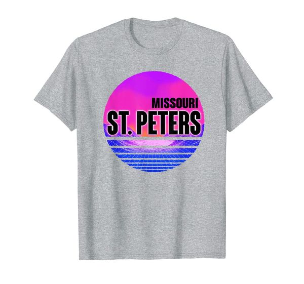 

vintage st. peters vaporwave missouri t-shirt, White;black