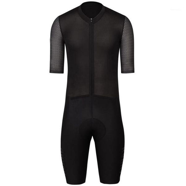 

2021 cycling skinsuit summer cycle bodysuit mtb whole black bikespeedsuit with 9d gel pad coolmax tuta in silicone1, Black;blue