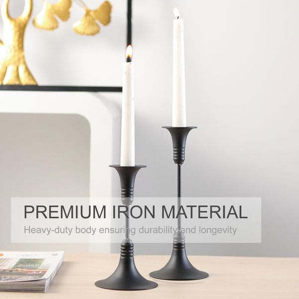 

candle holders black candlesticks retro iron candleholder diy candlestick holder ornament decoration for festival wedding party