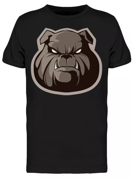 

Bulldog Emblem Mascot Men's Tee -Image by Shutterstock, White;black