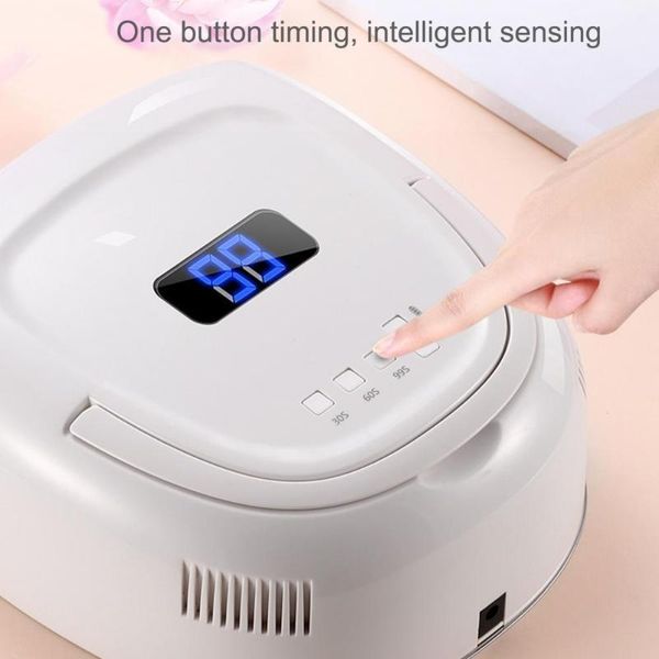 

60w portable handle nail lamp dryer fast timed manicure ptherapy machine