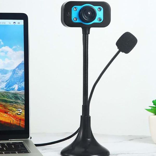 

webcams usb 3.0 2.0 wired pc laphd 1600x1200 pixel video camera adjustable angle led night vision with microphone