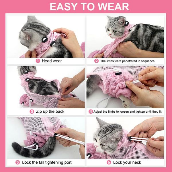 

cat toys bathing bag cats grooming washing bath shower clean