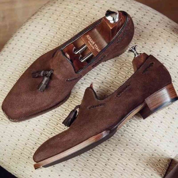 

dress shoes nova moda venda quente vestido masculino camurÃ§a do falso couro deslizamento na casual vintage mocassins sapatos zapatos de homb, Black