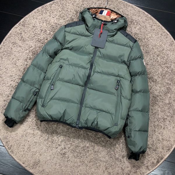 

luxury france mens down jacket letter monclair logo knitted women parkas panel casual coats bomber jackets designers men s clothing 0013, Black