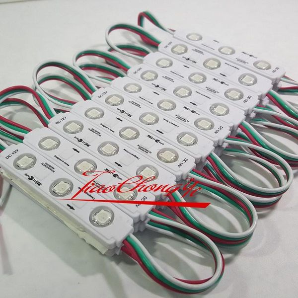 

super bright ws2811 3led dc12v rgb full color module light waterproof led strips