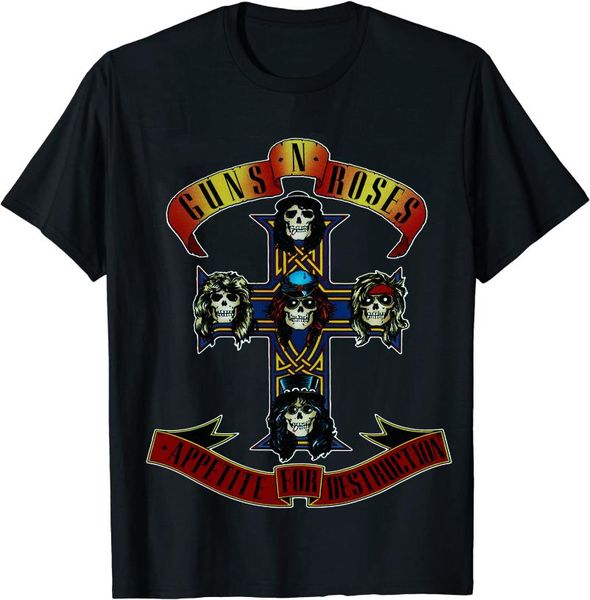 

men's t-shirts guns n 'roses short sleeve t-shirt mens t shirts casual cotton breathable funny shirt birthday gift, White;black