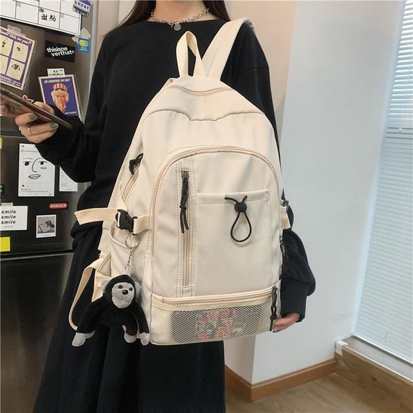 

backpack large capacity men women 2021 female school backpacks for teens korean harajuku shoulder bag trendy luxury