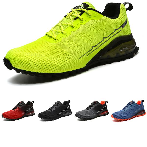 Yeni Marka Olmayan Erkekler Koşu Ayakkabıları Siyah Gri Mavi Turuncu Limon Yeşil Kırmızı Dağ Tırmanışı Yürüyüş Erkek Eğitmenler Açık Spor Sneakers 41-47