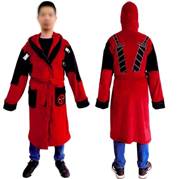 

2019 new death waiter nightgown, pajamas, embroidered bathrobes, naruto xiao organization pajamas, Black;red