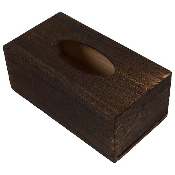 

tissue boxes & napkins 1pc simple deskbox decorative natural wooden