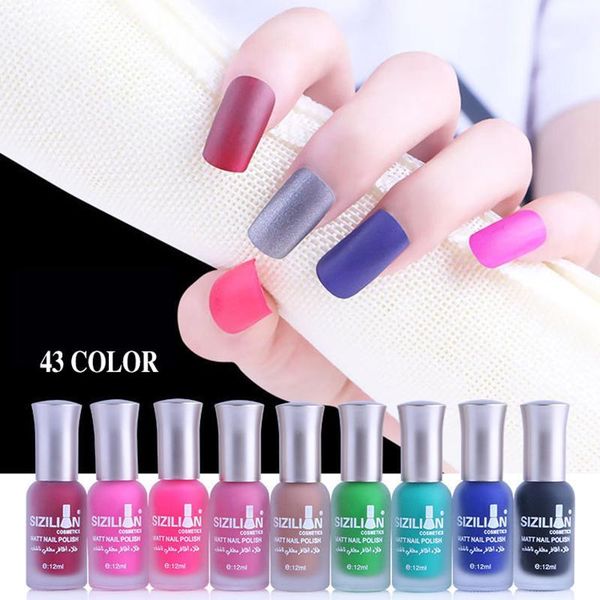 

matte nail polish liquid latex 41 color fast quick dry long-lasting art varnish lacquer nails design1