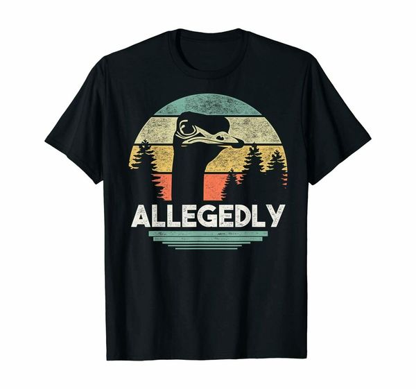 

allegedly ostrich t shirt funny bird lover t-shirt, White;black