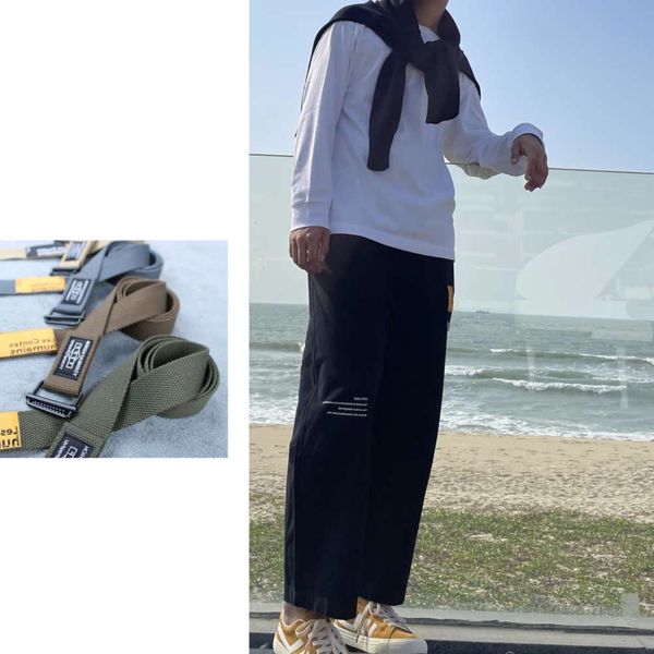 

belt yu wenle's same canvas tooling is loose fashionable and versatile, student belt girl, Black;brown