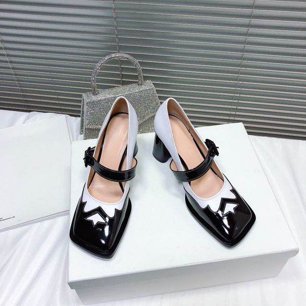

80% off store online 2021 new fashion summer genuine leather women boots luxury shoes designers square toe hoof heels, Black