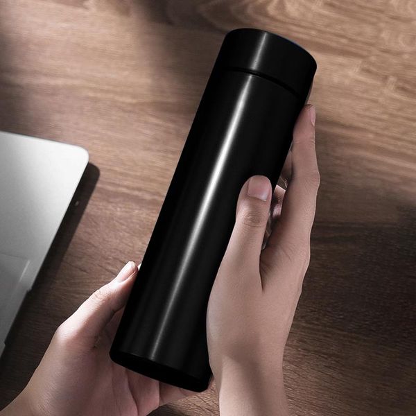 

water bottles 500ml stainless steel temperature display tea heat preservation coffee keep warm travel mug vacuum insulated bottle