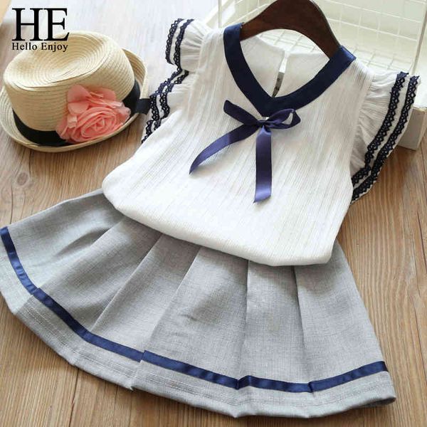 

jumpsuits girls' suit summer two piece set children's clothing fashion short sleeve t-shirt + jeans kid's 4s4a, Blue