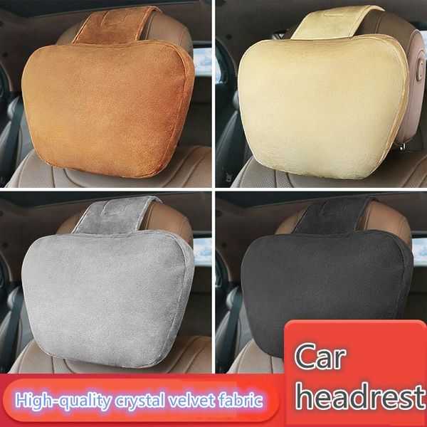 

seat cushions massage plush 1pcs car auto headrest small travel fantastic cute back kussen for health voiture accessories