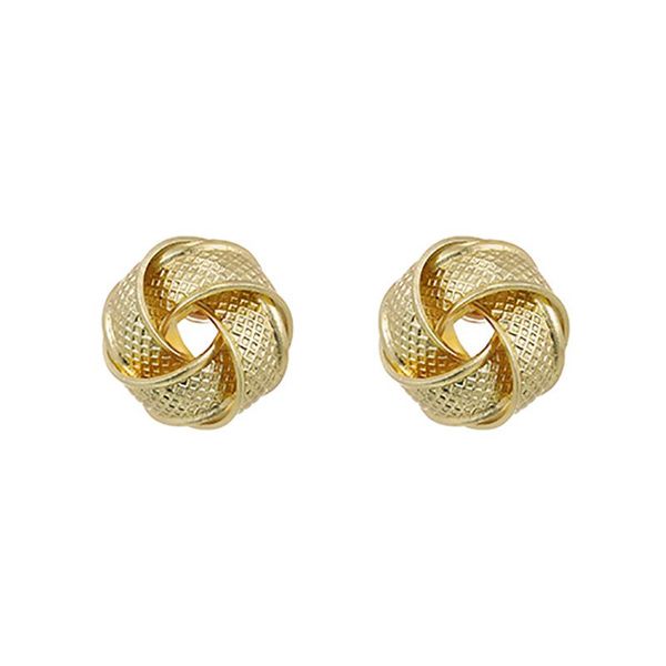 

simple gold color stud earrings for women fashion cute distortion statement earring charming wedding jewelry gift, Golden;silver