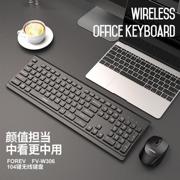 

keyboard mouse combos fv-w306 wireless and set business office home game computer peripheral distribution.