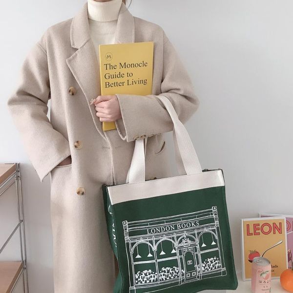 

evening bags london women canvas shoulder bag cotton fabric students extra large books thick cloth handbag tote ladies big shopping