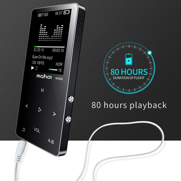 

metal bluetooth sport mp3 player portable o 8gb with built-in speaker fm radio ape flac music player(black) & mp4 players