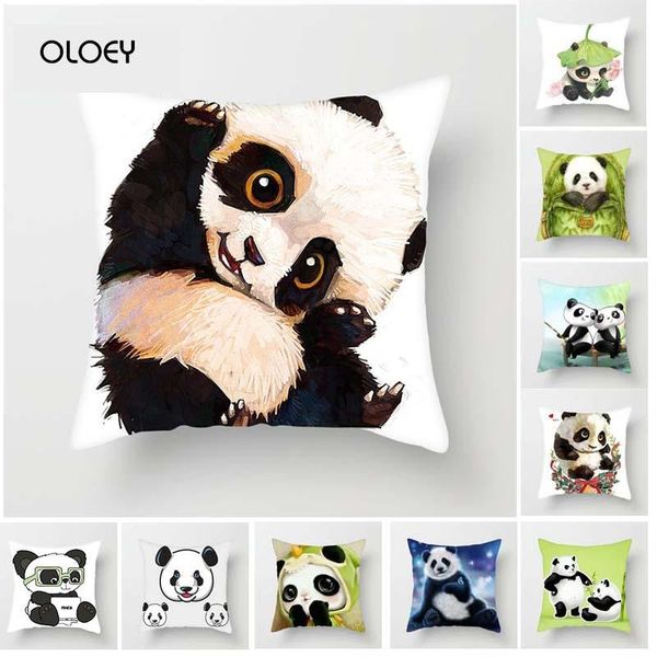 

cute panda square polyester cushion cover home bedroom office el car seat decoration soft and comfortable ... cushion/decorative pillow