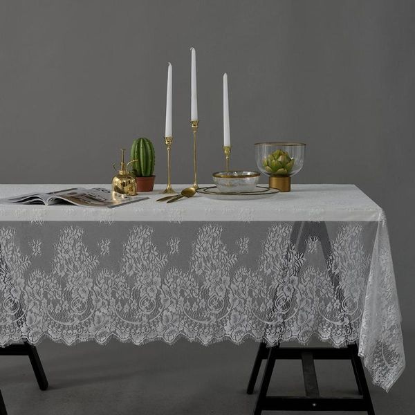 

table cloth 30 country rectangular hollow lace tablecloth white party kitchen dining desk cover for weddin events supplies