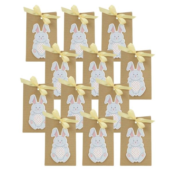 

12pcs gift box easter container lovely kraft paper packaging boxesaz4 wrap