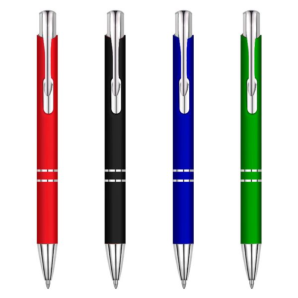 

new metal ballpoint pens ballpen ball pen signature business pen office school student stationery gift 13 colors customizable dh8589, Blue;orange